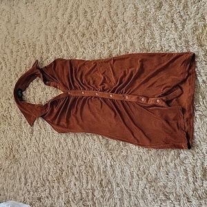 70s Inspired Halter Dress